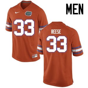 Men's Florida Gators #33 David Reese NCAA Nike Orange Authentic Stitched College Football Jersey AFZ5662ZY